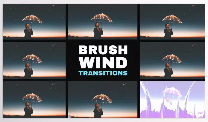 Project – Brush Wind Transitions for Premiere Pro by MisterFlashAnimation – Download 53686015