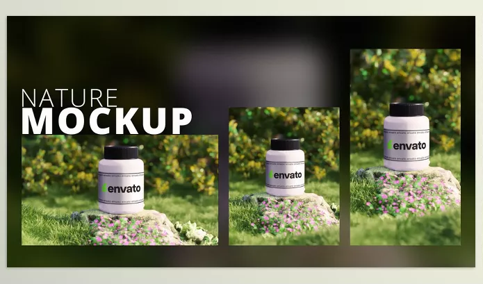 Project – 3D Nature Product Mockup plus Vertical by Le_Ten – Download 53923001