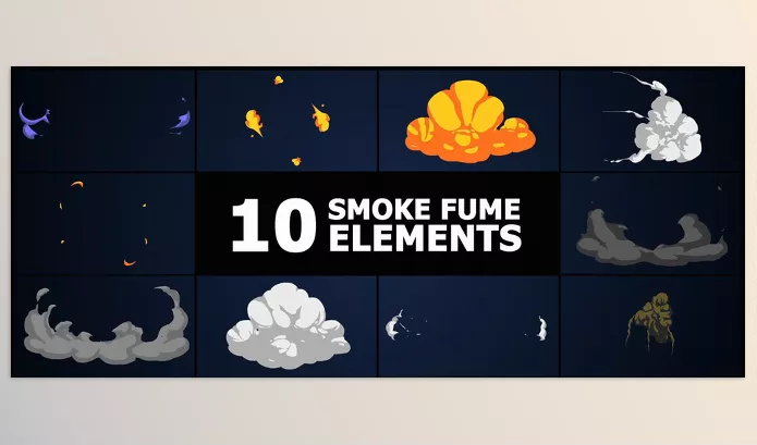 Project – Smoke Fume Elements for After Effects by FlashFXbox – Download 54011341