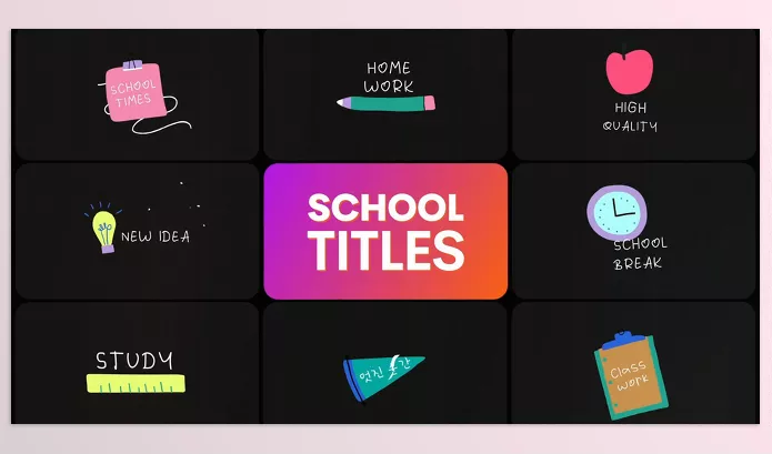 Project – School Titles for Premiere Pro by BoxOfMotion – Download 53901081