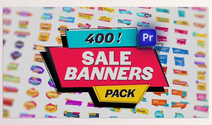 Project – Animated Sale Banners Pack for Premiere Pro by xFxDesigns – Download 54090327