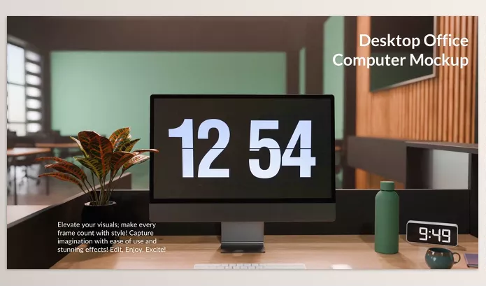 Resolve Tool – Desktop Office Computer Mockup for DaVinci Resolve by VFXgenerator – Download 53982072