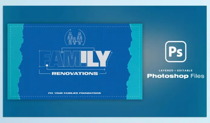 Photoshop Plugin – Family Renovations – PSD Files by SermonBox – Download