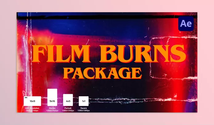 Project – Film Burns Package by Proskurovskiy – Download 54306112