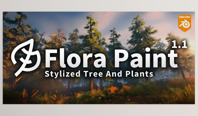 Blender Addon – Flora Paint by Casey_Sheep – Download