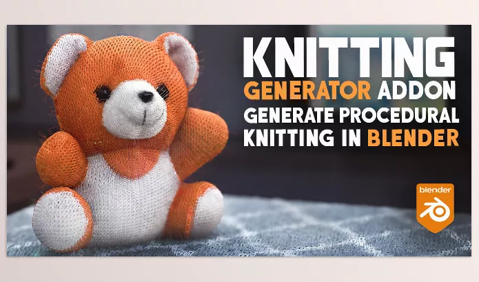 Blender Addon – Knitting Generator Addon for Blender by Blender Procedural – Download