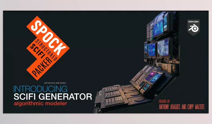 Blender Addon – Spock: Structured Scifi Packer by Chipp Walters – Download