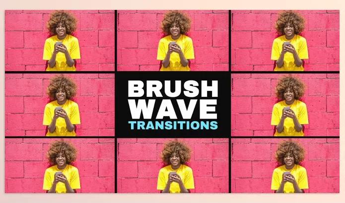 Project – Brush Wave Transitions for Premiere Pro by MisterFlashAnimation – Download 54134414