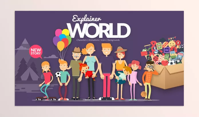 Project – Explainer World Characters by Premiumilk – Download 54738266