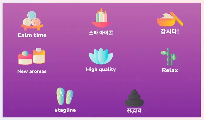 FCP Template – Spa Massage Icons And Titles for FCPX by Explainme – Download 54164859