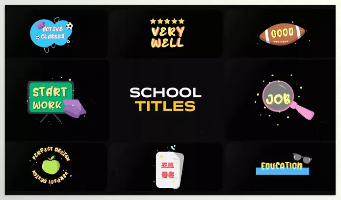 FCP Template – School Titles for FCPX by MisterFlashStore – Download 54217035
