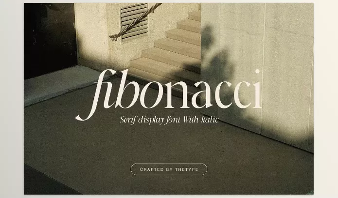 Photoshop Plugin – Fibonacci | Serif With Italic Font by The_Type – Download
