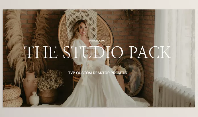 Lightroom Preset – The Studio Pack by Tricia Victoria and Co – Download