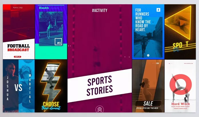 Project – Sports Social Media Stories for After Effects by OneMotionStudio – Download 54903733