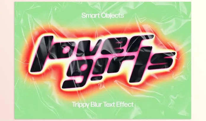 Photoshop Plugin – Trippy Blur Text Effect by Design Squad – Download