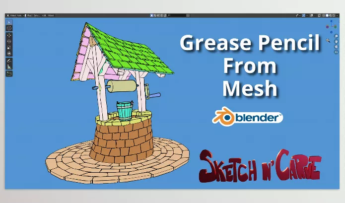 Blender Addon – Grease Pencil From Mesh Pro by Sahin Ersoz – Download