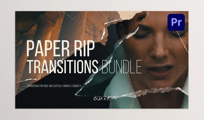 Project – Paper Rip Transitions for Premiere Pro by Quarz – Download 54981365