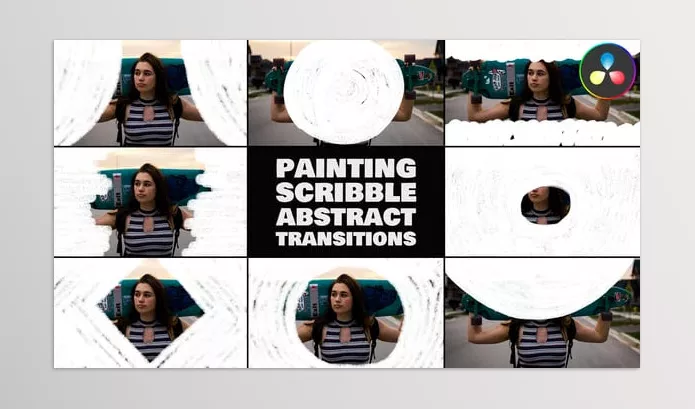 Resolve Tool – Painting Scribble Abstract Transitions by 2DFXAnimation – Download