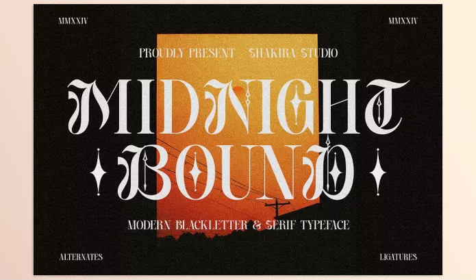 Font – Midnight Bound by Shakira Studio – Download