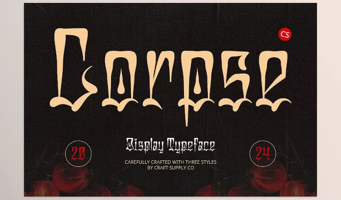 Font – CS Corpse by Craft Supply Co – Download