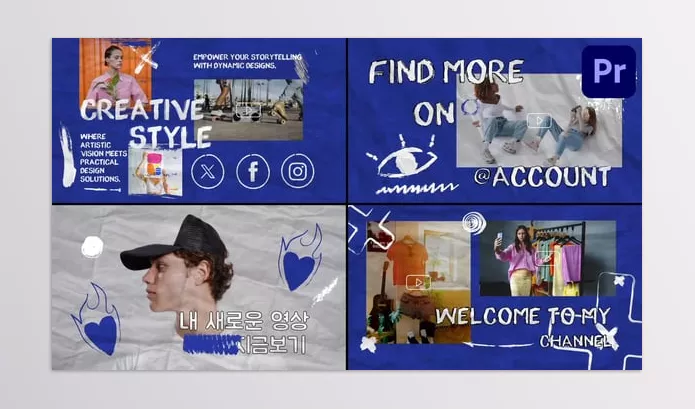 Project – Youtube Artistic Slides for Premiere Pro by OneMotionStudio – Download 54373086