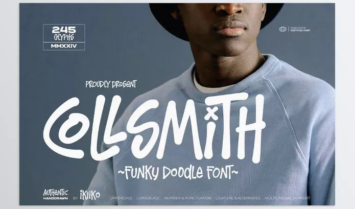 Font – Collsmith Funky Doodle Font by ikiiko – Download