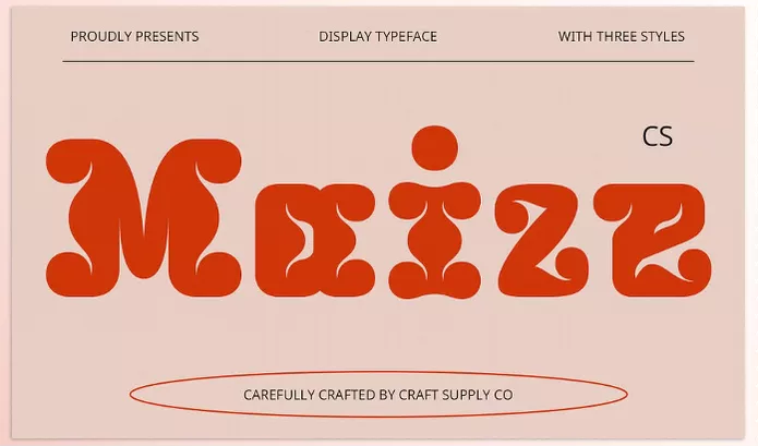 Font – CS Maize Bold Font by Craft Supply Co. – Download
