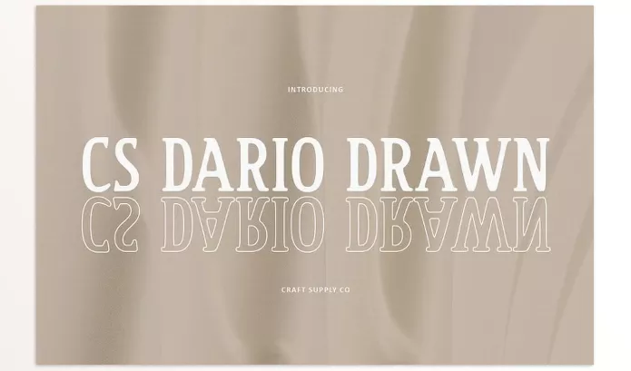 Font – CS Dario Drawn by Craft Supply Co. – Download