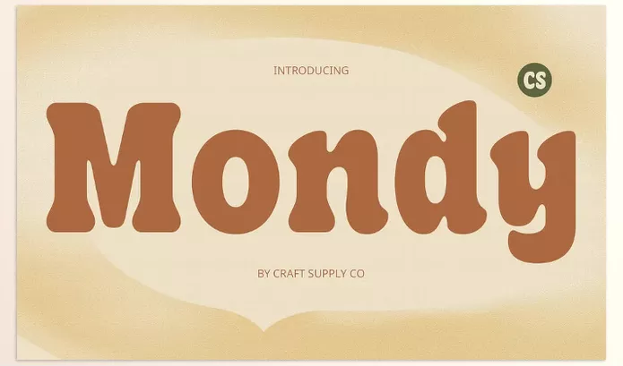 Font – CS Mondy Retro Font by Craft Supply Co. – Download