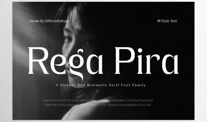 Font – Rega Pira Elegant Serif Family by Differentialtype – Download