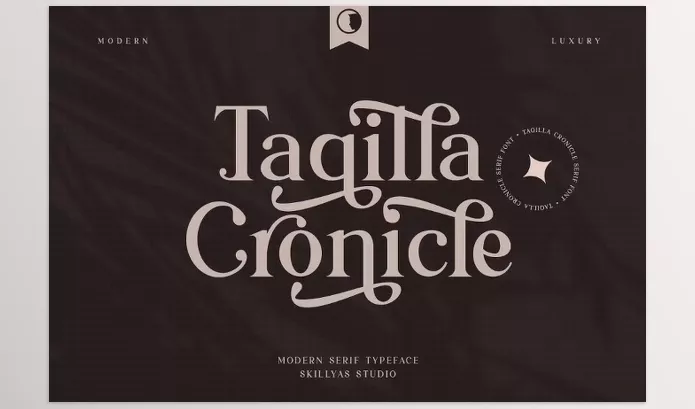 Font – Taqilla Cronicle Modern Serif Font by Skillyas_Studio – Download
