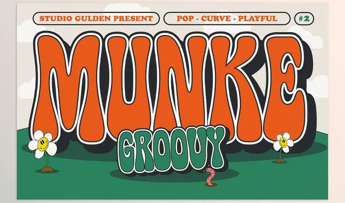 Font – SG MUNKE Groovy Display Font by Studio Gulden – Download