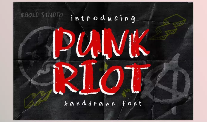 Font – Punk Riot by K gold studio – Download