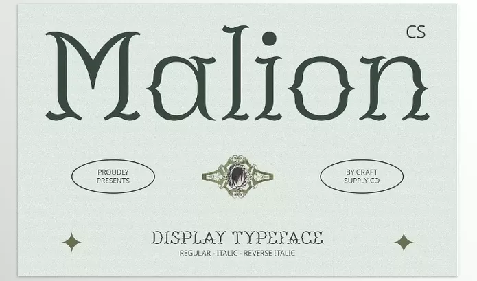 Font – CS Malion Classic Font by Craft Supply Co. – Download