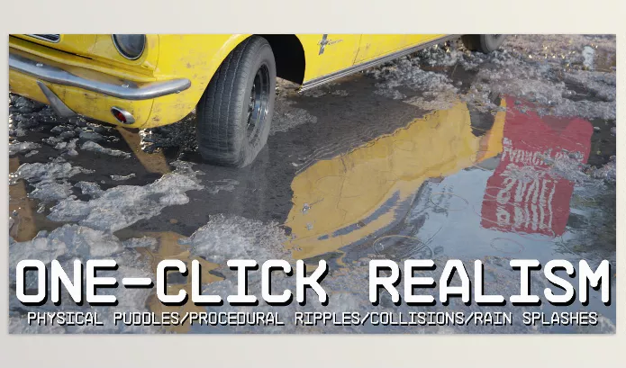 Blender Addon – Physical Puddles Pro Addon for Blender by Lazy3D – Download