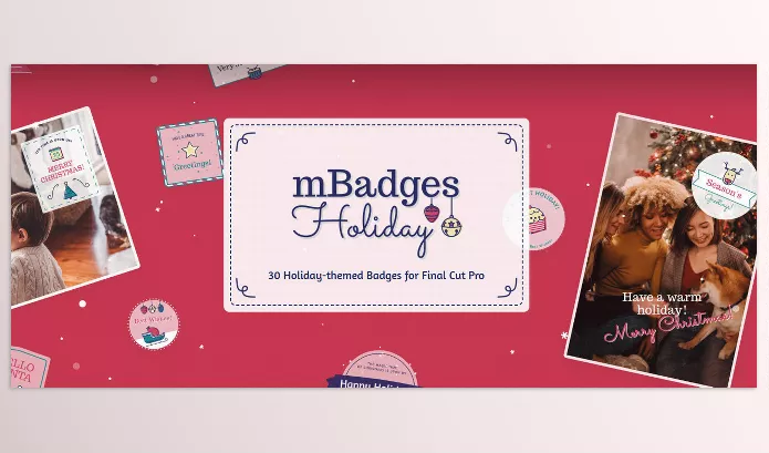 FCP Template – mBadges Holiday by MotionVFX – Download