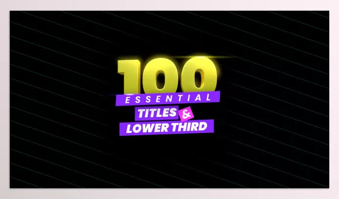 FCP Template – 100 Essential Titles and Lower Thirds by LenoFX – Download
