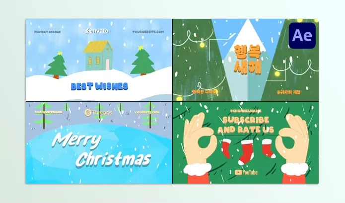 Plugin – Cartoon Christmas Typography for After Effects by MisterFlashStore – Download 55184563