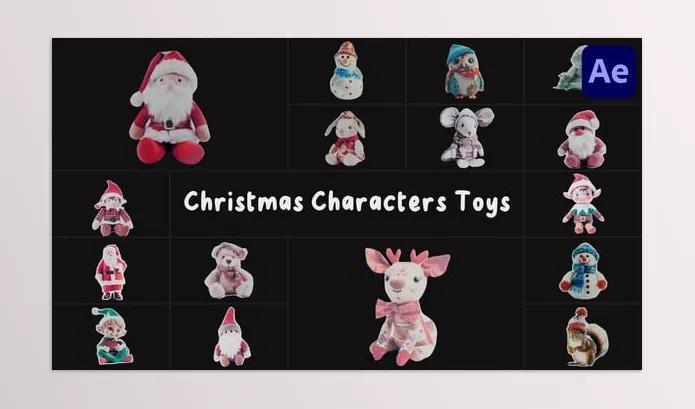 Plugin – Christmas Characters Toys for After Effects by SweetsBox – Download 55221273