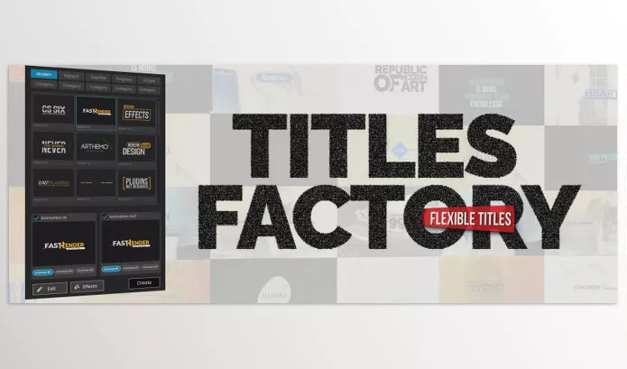 Plugin – Titles Factory by MotionDesk – Download