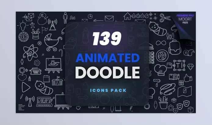 Motion Template – 139 Animated Doodle MOGRT Pack by footag – Download 55604441