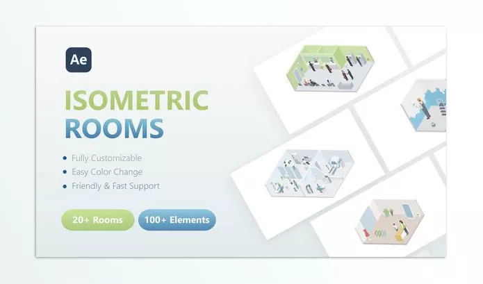 Asset – 3D Isometric Rooms by Holypix – Download 52954625