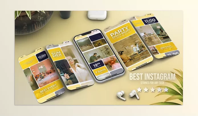 Plugin – Instagram Vertical Reels Yellow by TMX-Motion – Download 55784160