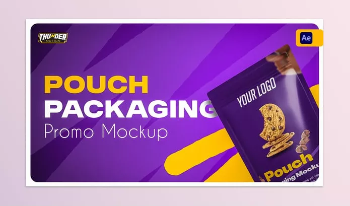 Motion Template – Pouch Packaging Promo Mockup by ThunderMotion – Download 54995395