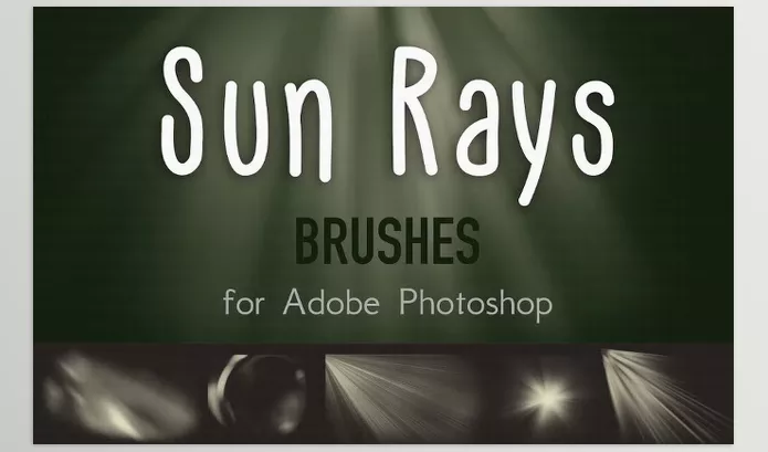 Photoshop Plugin – SUN RAYS Brushes for Adobe Photoshop by MixPixBox – Download