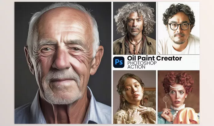 Photoshop Plugin – Oil Paint Creator Photoshop Action by MRI STUDIO – Download