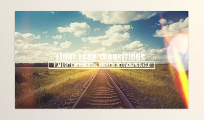 Project – Film Burn Light Leak Transitions and Cinematic LUTs Overlays Bundle by Makhmudovich – Download 55742030