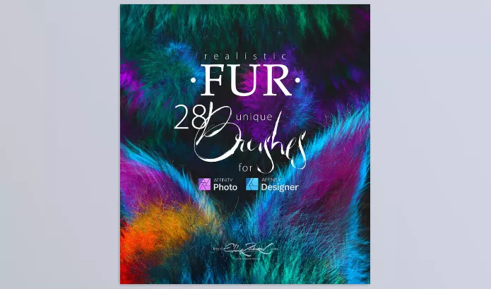 Asset – Realistic FUR Brushes for Affinity Photo and Designer by Eldar Zakirov – Download