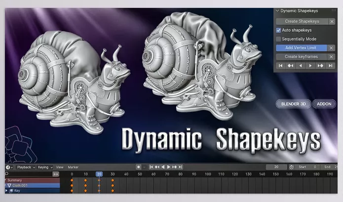 Blender Addon – Dynamic Shapekeys by Vovrzull – Download