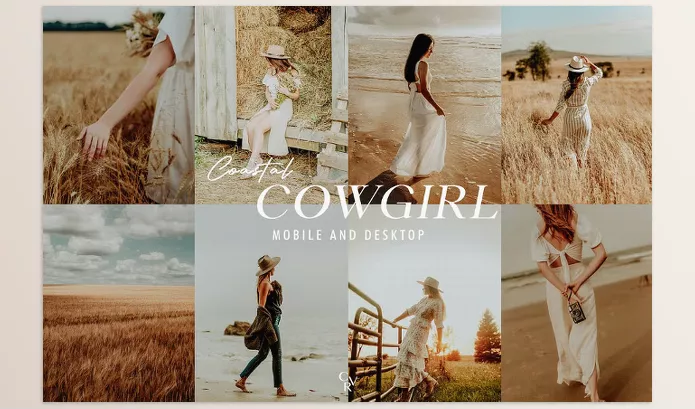 Lightroom Preset – 15 Coastal Cowgirl Lightroom Presets by CVR Presets – Download
